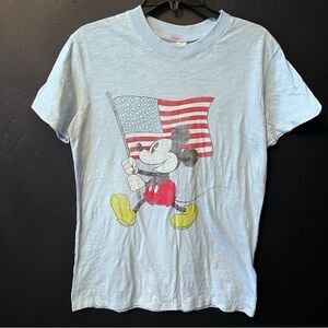 NWT Disney Tee shirt Mickey Flag Size:S